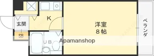 西北チェリーマンション【2階】の間取り