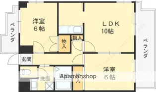 リュミエール鶴田【1階】の間取り