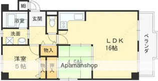 ロイヤル西宮北口【3階】の間取り