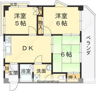 グリーンライフ北夙川【2階】の間取り