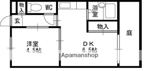 リバーサイド夙川【1階】の間取り