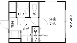 兵庫県西宮市笠屋町【マンション】の間取り