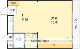 曙コーポ【3階】の間取り