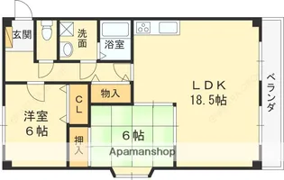 grande苦楽園口【3階】の間取り