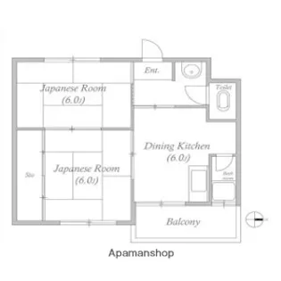 プラザハイツ【2階】の間取り