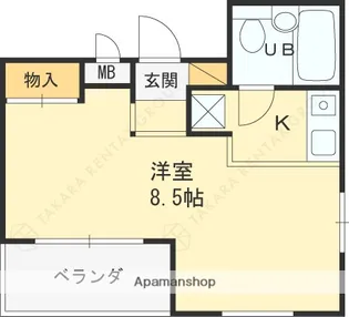 レジデンシア甲子園口【4階】の間取り