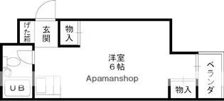 ブレシオンエスト・ウエスト【308号室】の間取り