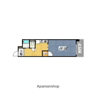 1Kの間取り画像