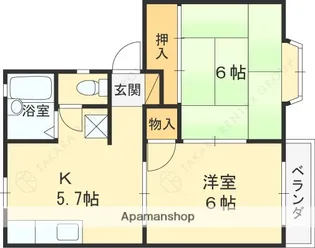 ラフォーレハタ【2階】の間取り