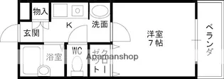 アーバンジャングルプレース174S【411号室】の間取り