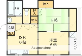 河内メゾン【202号室】の間取り
