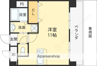 ラ・トリニテ・カルム【1階】の間取り