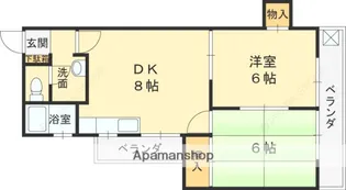 ハイツ・タナカ【1階】の間取り
