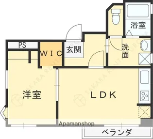 ヴィラ甲東園【303号室】の間取り