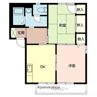 ファミール和【202号室】の間取り
