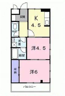 ジーベンモルゲン【201号室】の間取り