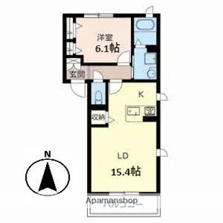 MAST COURT 丸橋 A棟【306号室】の間取り