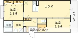 MAST COURT丸橋A棟【103号室】の間取り