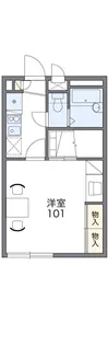 レオパレス丸山【104号室】の間取り