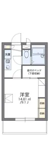 レオパレスグリーンヒルズ【203号室】の間取り