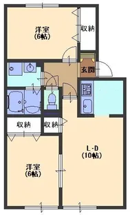 チェリーバレイZ【203号室号室】の間取り