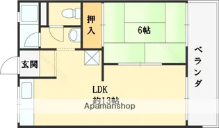 呉川ハイツ【2階】の間取り
