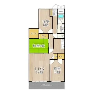 プライムレジデンス西宮【7階】の間取り