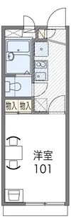 レオパレスウィル鳴尾【2階】の間取り