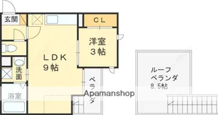 GRANDTIC DAVA 今津【2階】の間取り