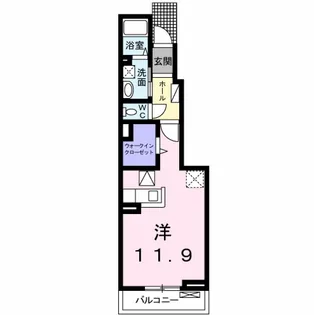 エスポワール小林【1階】の間取り
