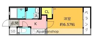 Y’S COURT甲子園【103号室】の間取り