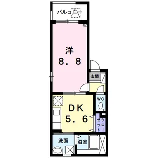 モデルノ リヴァー【3階】の間取り
