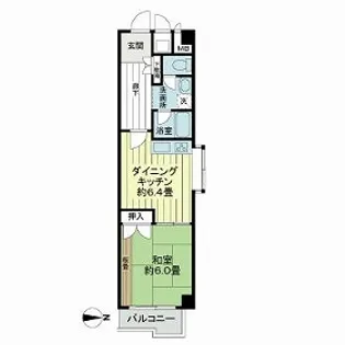 ライオンズマンション甲子園口【0210号室】の間取り