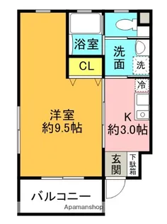 SANJUⅡ【3A号室】の間取り