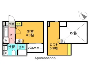 Blossom Imazu【1階】の間取り