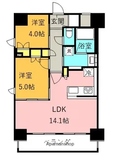 兵庫県西宮市本町【マンション】の間取り