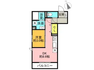 CLⅡ【1階】の間取り