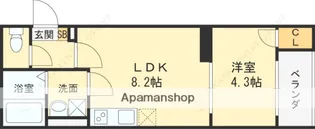 CIEL甲子園【2階】の間取り