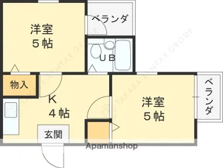 セレーノ門戸【310号室】の間取り