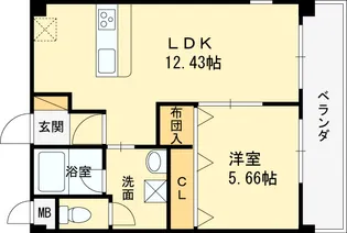 パラディオンⅢ【1階】の間取り