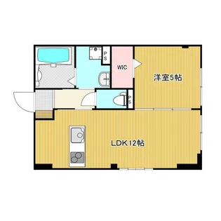 グランツ鳴尾【102号室号室】の間取り
