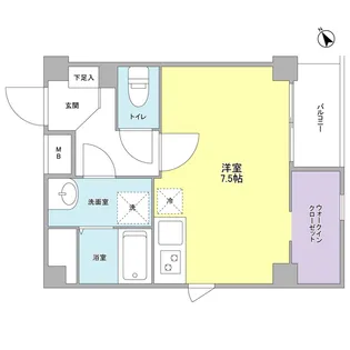 LIBER西宮【4階】の間取り