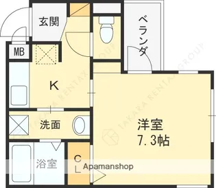モレス・ヴィラ西宮北口【1階】の間取り