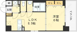 CODE西宮甲子園口【6階】の間取り