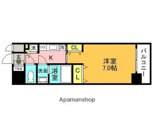 CODE西宮甲子園口【3階】の間取り