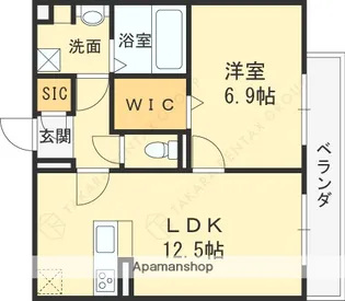COLN KURAKUEN WEST【2階】の間取り