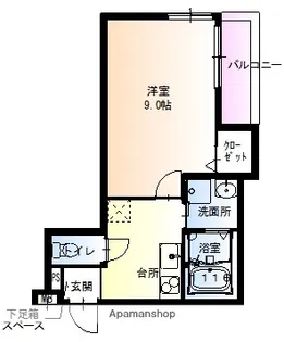 兵庫県西宮市浜脇町【アパート】の間取り