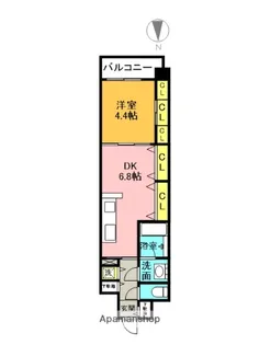 ブランTAT西宮江上町【5階】の間取り