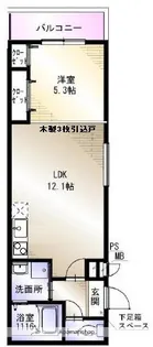 フジパレス伊孑志【0101号室】の間取り