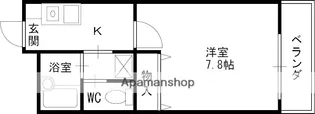リバティー樋ノ口Ⅰ【102号室】の間取り
